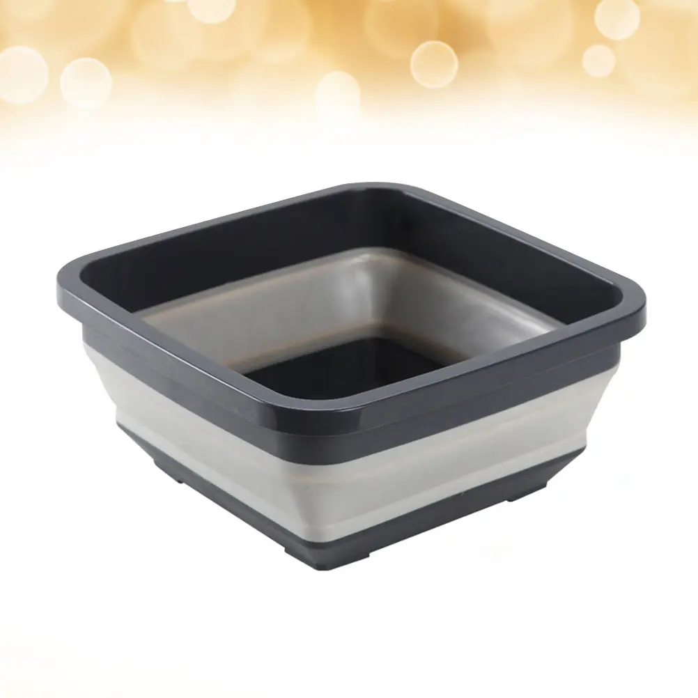 

Складной таз для мытья, портативный, для дома, путешествий, улицы, стирки в автомобиле, с нескользящим дном, пластиковый, с сетчатым дном