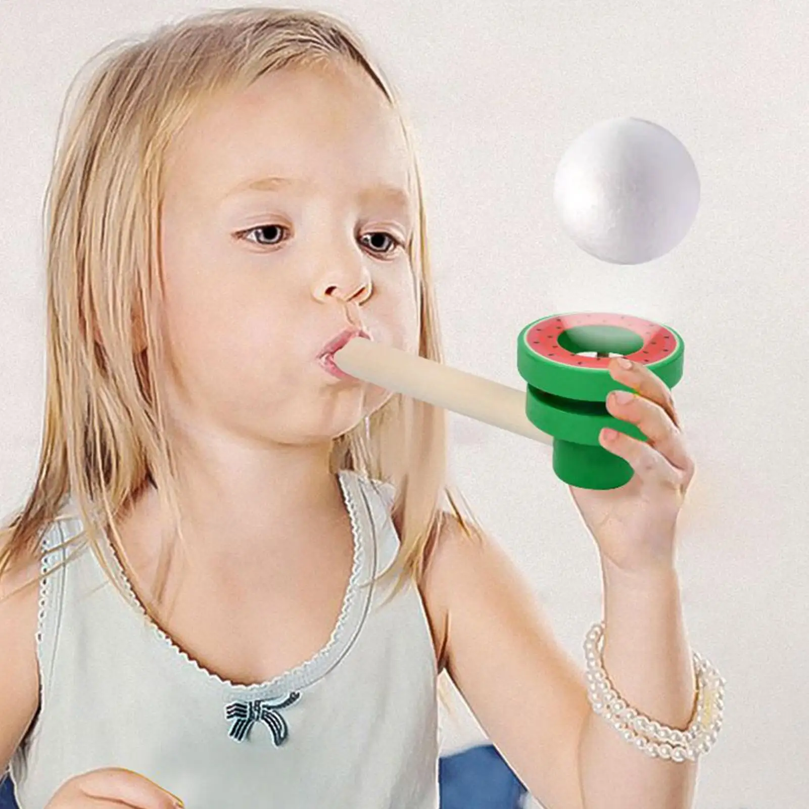 Houten hangende bal voor kinderen Ademtrainer Blaasspeelgoed Ergonomisch Grappig Cognitieve ontwikkeling Feestartikelen voor kinderen