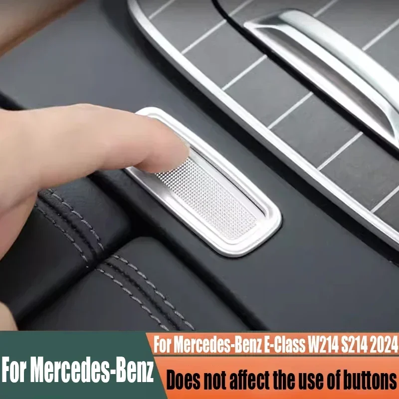 Caja de reposabrazos Interior, marco de decoración de botones, suministros de decoración interior para mercedes-benz Clase E W214 S214 2024
