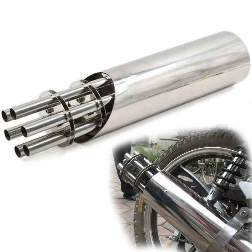

STLF Motor China Hot Sale Green Machine Exhaust Titanium Steel Motorcycle Exhaust Muffler System