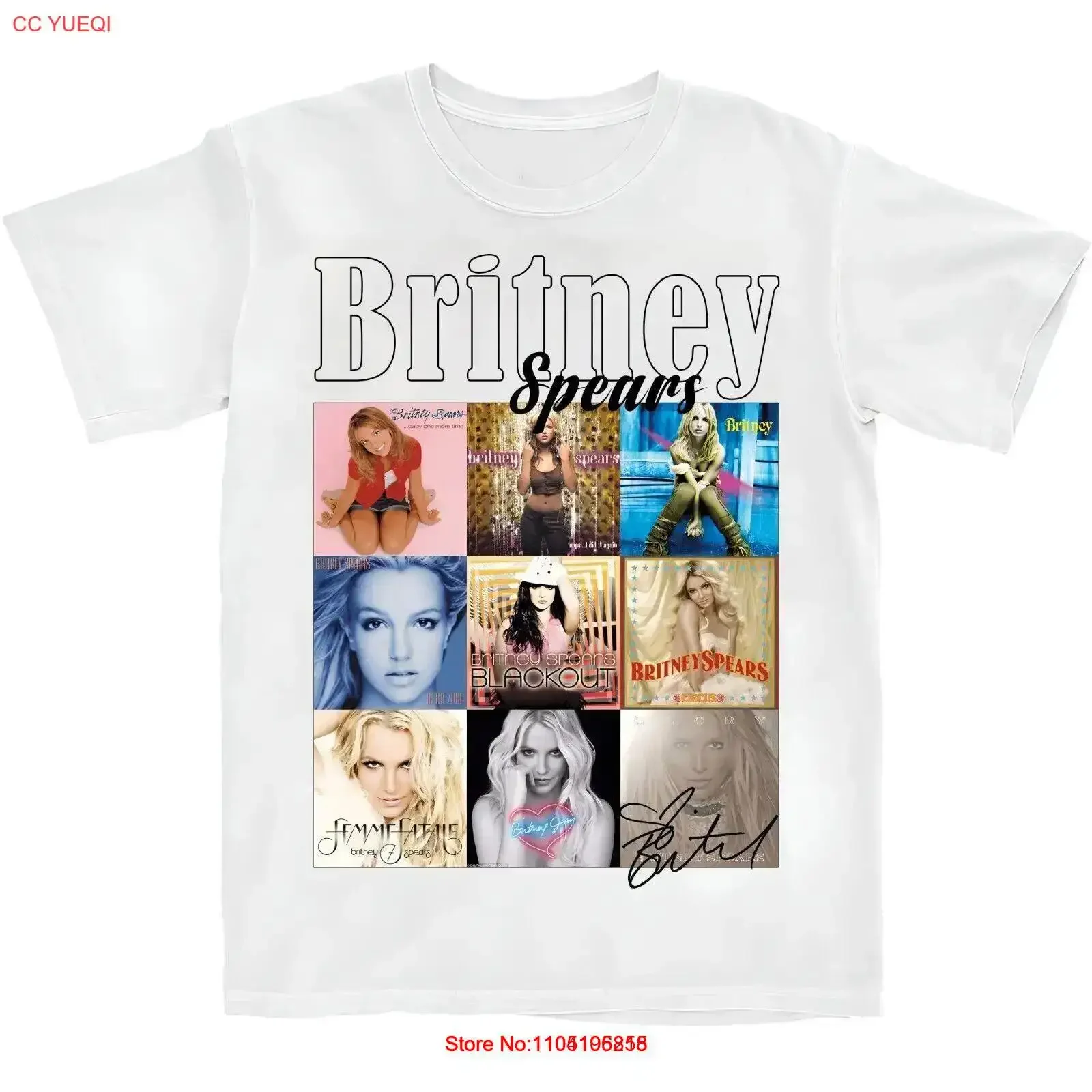 

New Rare Britney Spears T Shirt Hot Black All Size vintage Washed Breathable homme Stretched Slightly streetwear Versatile