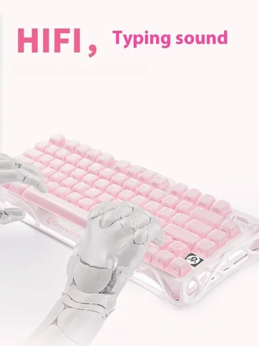 Imagen 2 del producto Mercury K1 Grava Star Breaking 75 RGB Teclado mecánico para juegos Bluetooth 2,4G con cable RGB Hotswap Gamer teclado sin contacto