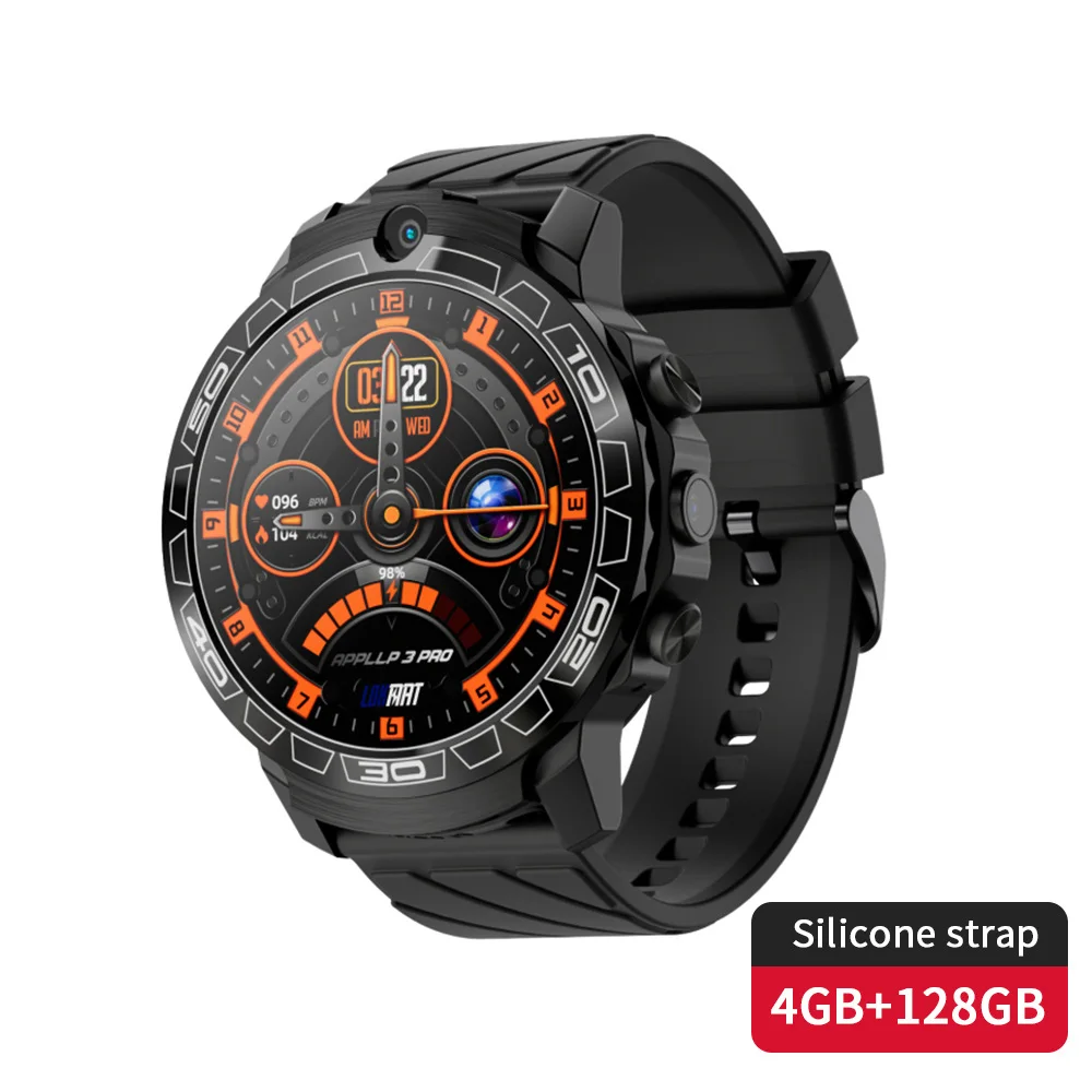 4G Android Smart Watch MT27 4+64G 1.6inch Screen 1000mah Battery Video Call GPS WIFI Dual Cameras Sim Card Smartwatch