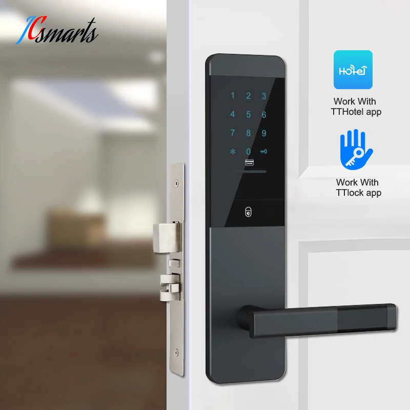 чання online bezprzewodowego Bluetooth TTlock Smart Home Password Unlock Digital Electric Lock for Hotel Rental House Office