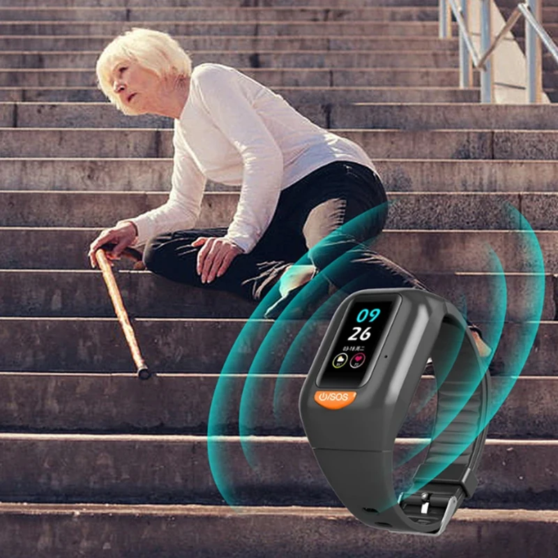 Waterproof Elderly 4G Smart Watch Men Color Screen GPS Wifi Voice Talk SOS for Help Smart GPS Watch for the Elders