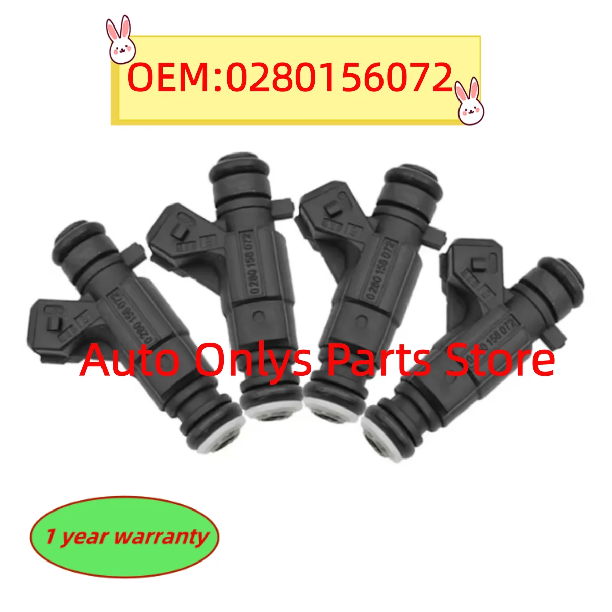 4 قطعة 0280156072 حاقن الوقود A1120780349 لمرسيدس بنز E55/CL55/S55 AMG 03-06 CLS55 2006 SL55 03-08 G55 05-10 5.4L 5.5L #1