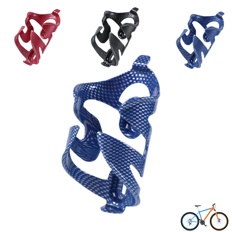 MTB Carbon Textured Water Bottle Cage PC New style ABS one-piece road bike water cup and bottle cage Outdoor cycling equipment