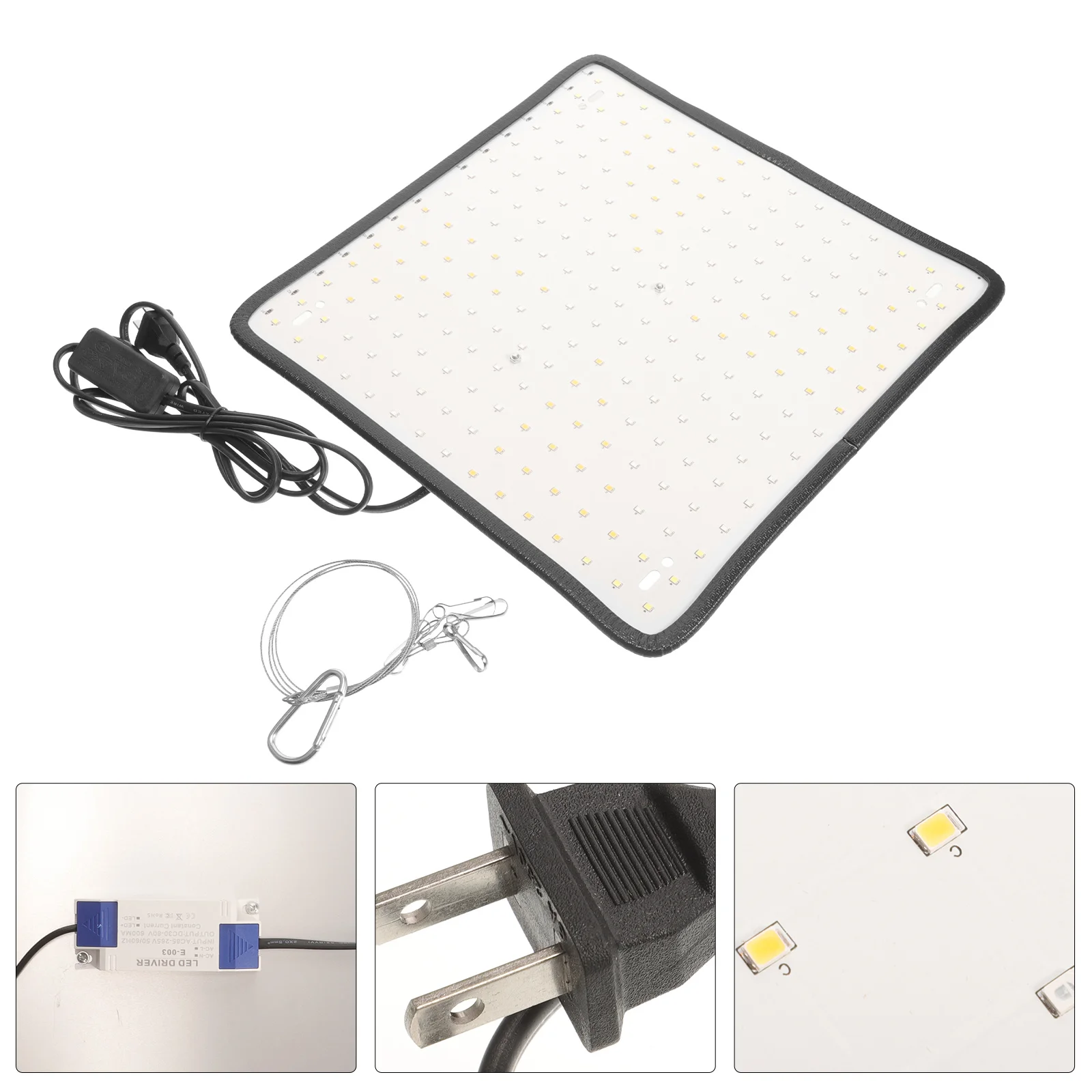 1 مجموعة LED نمو النبات ضوء معلق الطيف الكامل عكس الضوء مصباح قابل للتعديل اللون للنباتات الداخلية الدفيئة النبات ملء الضوء #2