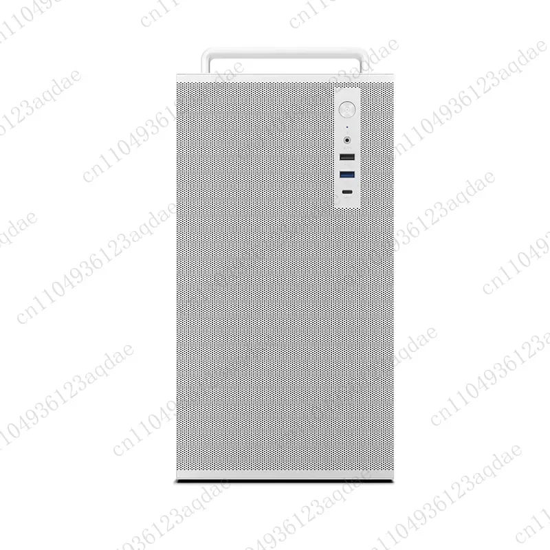 V5 Pro White Computer Chassis  Host Mesh Breathable Home Office Thickened Steel Plate