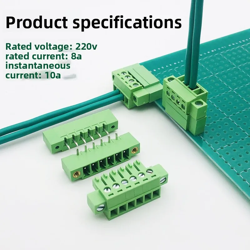 15EDGKM-3.81mm with flange plug-in terminal PCB with ears 2EDGKM copper 2-24P straight bend