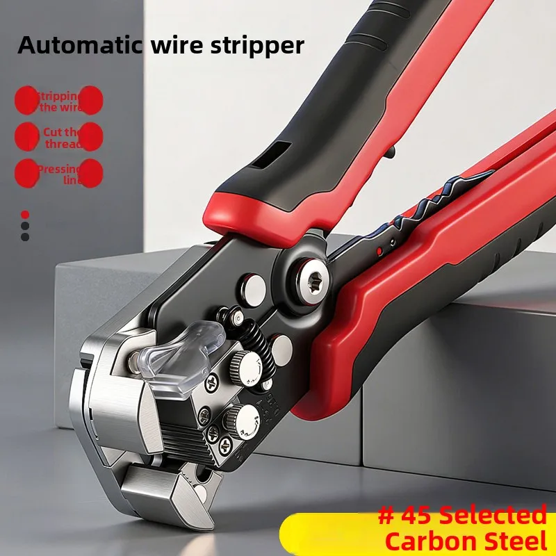 Multi‑Purpose Self‑Adjust Automatic Wire Stripping Plier High‑Hardness Hand‑Electrician‑Crimping