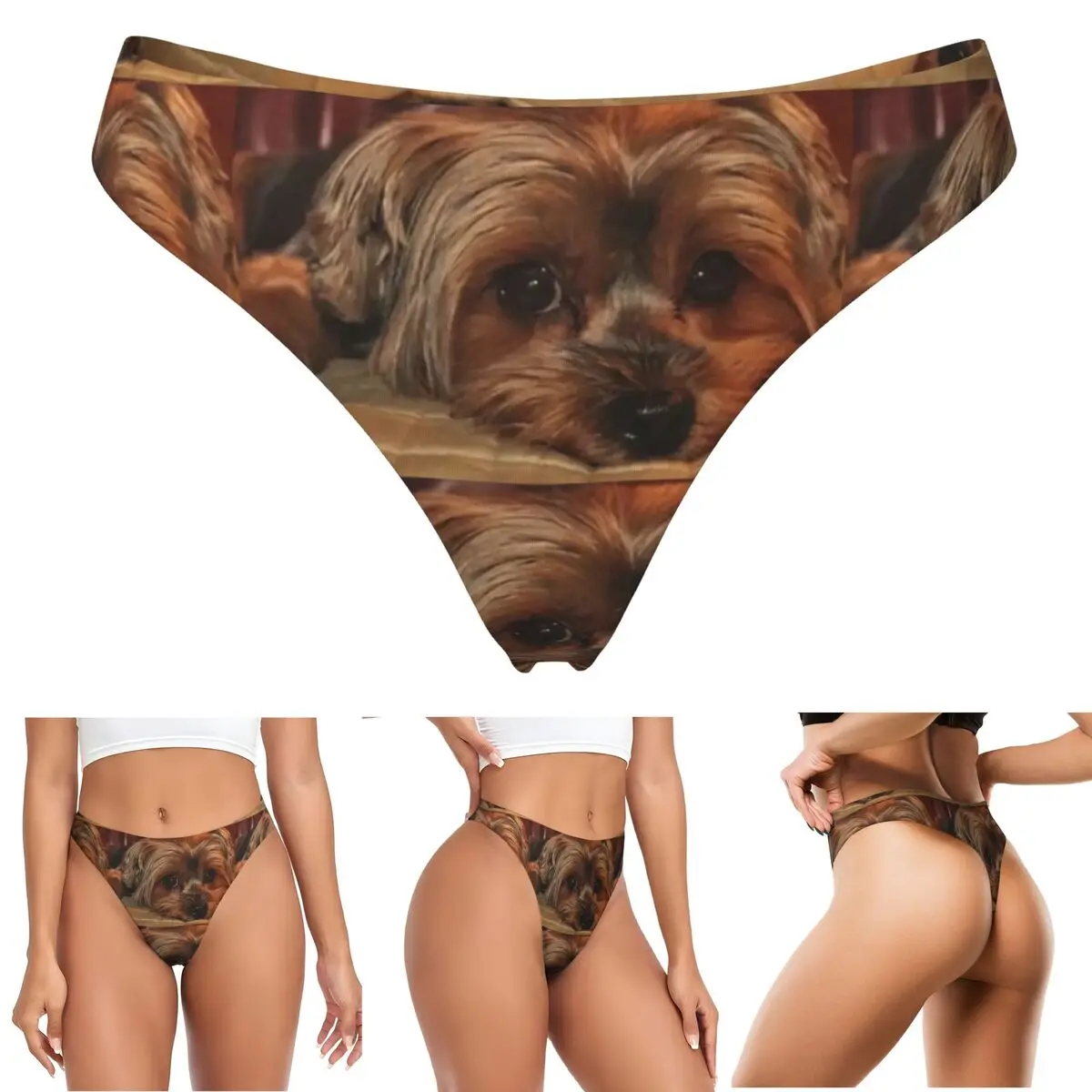 calcinhas-g-string-personalizadas-para-mulheres-com-estampa-de-yorkshire-terrier-confortaveis-e-respiraveis