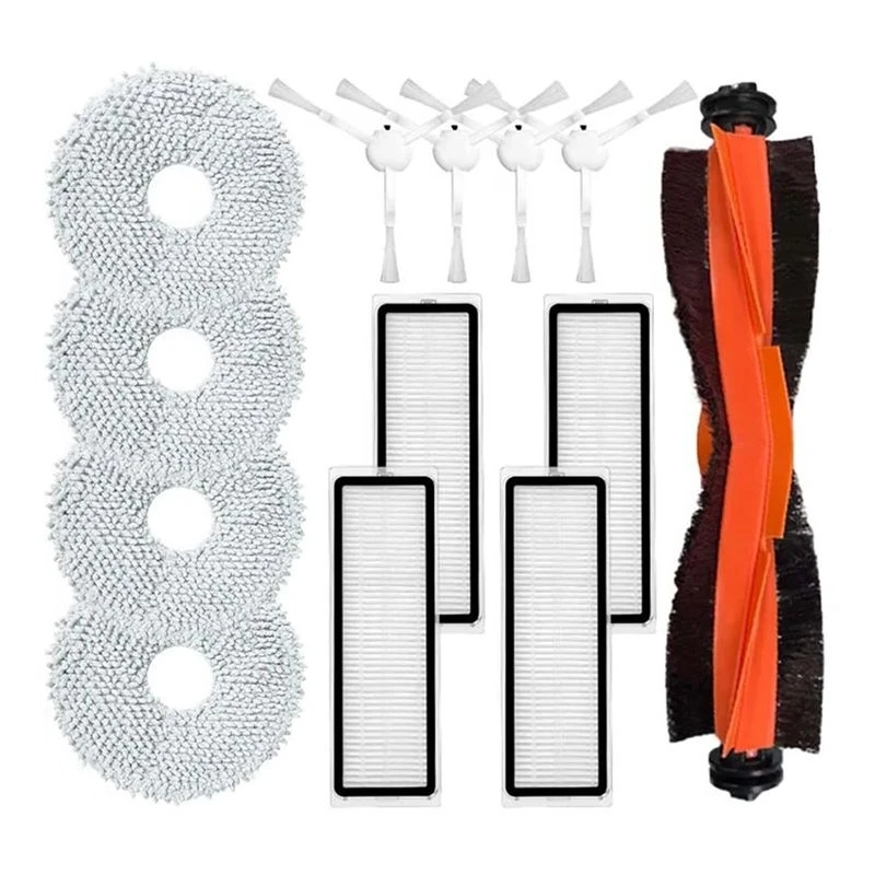 Pièces détachées et accessoires d'origine pour aspirateur Dreame X20 Pro : brosse principale, filtre HEPA, brosse latérale rotative, chiffons de nettoyage