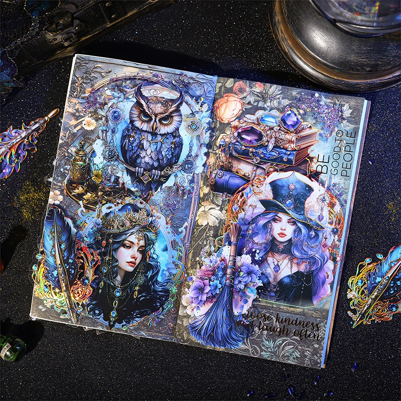 Magia Collector Series PET Sticker, Mensagem Retro, 6 Pc Lot