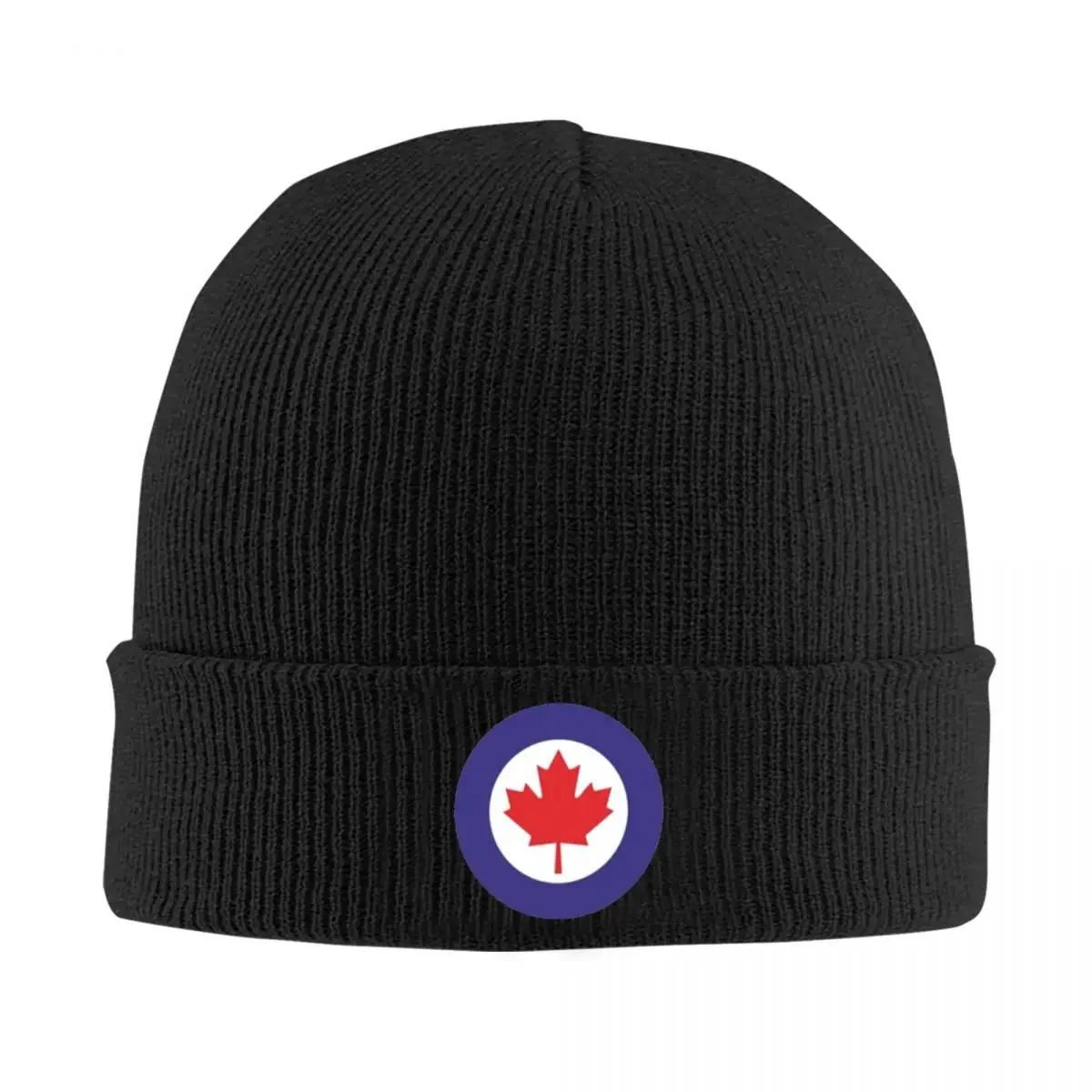 Canada RCAF Air Force Motorcycle Beanie Winter Hats for Men and Women Knitted Cap Daily Baseball Cap