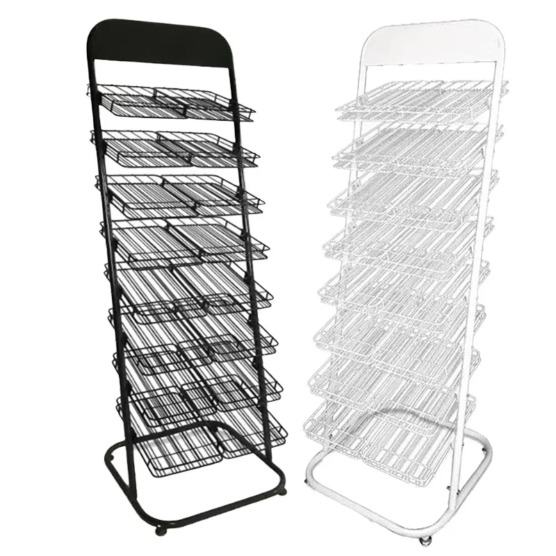 High Quality Commercial Store Display Shelves Modern Metal Wire Cosmetics Essential Oils Perfume Nail Polish Bottles