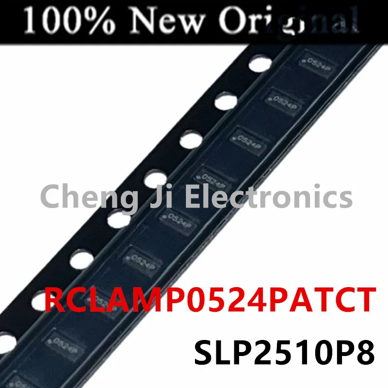 10PCS/Lot    RCLAMP0524PATCT    RCLAMP0524P   UFDFN-10  New Original Ultra Low Capacity TVS Arrays    RCLAMP0524P.TCT  SLP2510P8