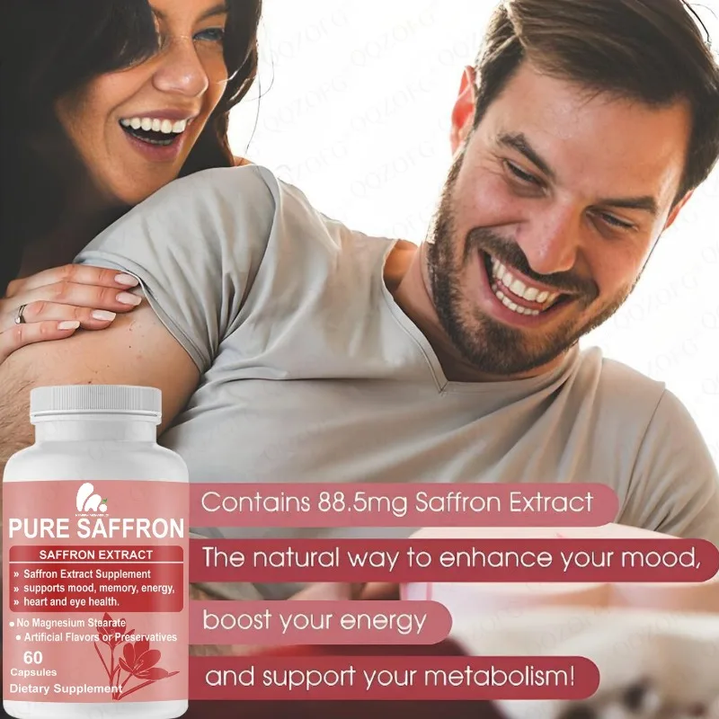

Pure saffron extract capsule - saffron supplement 88.5mg eye health supplement