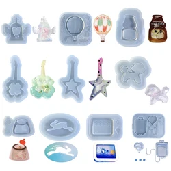 Silicone Quicksand Shaker Mold Love-heart Wing Tombstone Epoxy DIY Resin Art Molds Jewelry Pendant Resin Craft Casting Tool