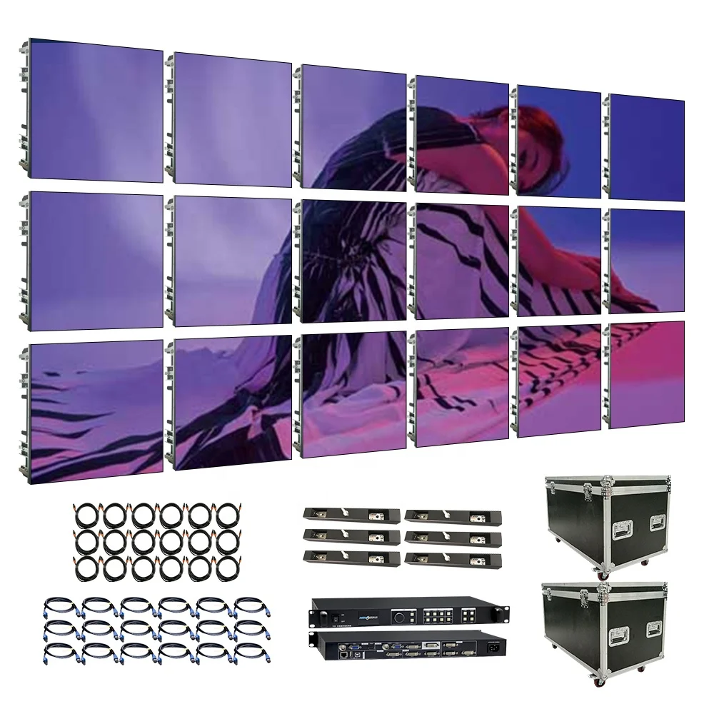 Pantalla LED Interior Raybo P3.91 P4.81, Panel LED a Todo Color de Alta Definición para DJ y Mercado