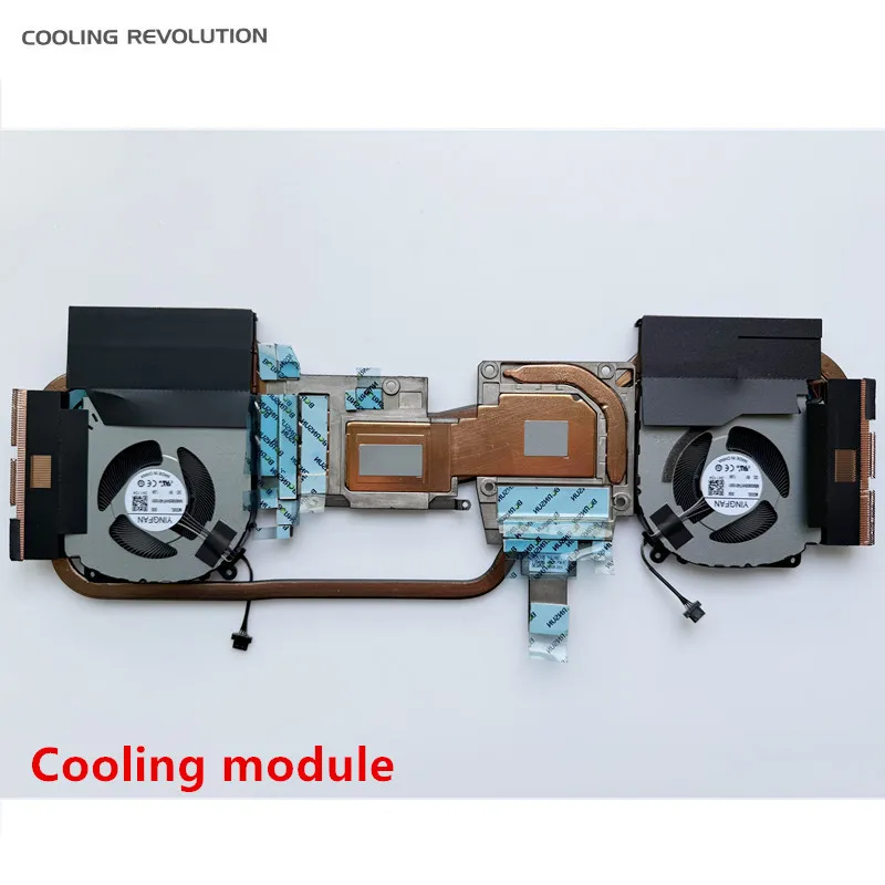 New Original Laptop CPU GPU Heatsink Cooling Fan For XMG Fusion 15 (Early 24) 4070 THR1GM6I7-3731 GM6IQ7C-PTM-YF GM5IX7A 3G5 3G6