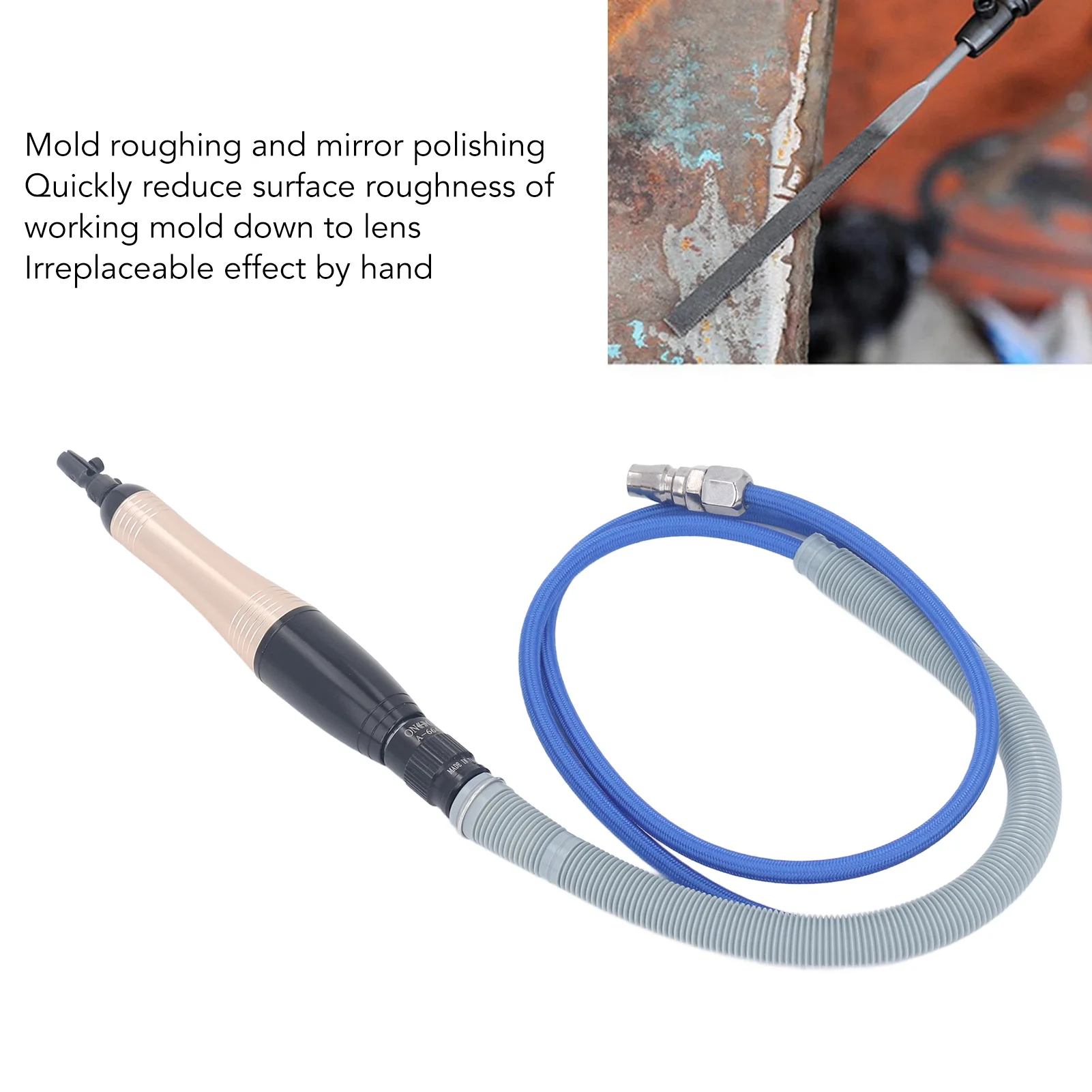 

Pneumatic Ultrasonic Grinding Machine Pencil Die Grinder Air Tool Accurate Movement Aluminum Alloy 1/4in for Mirror Processing