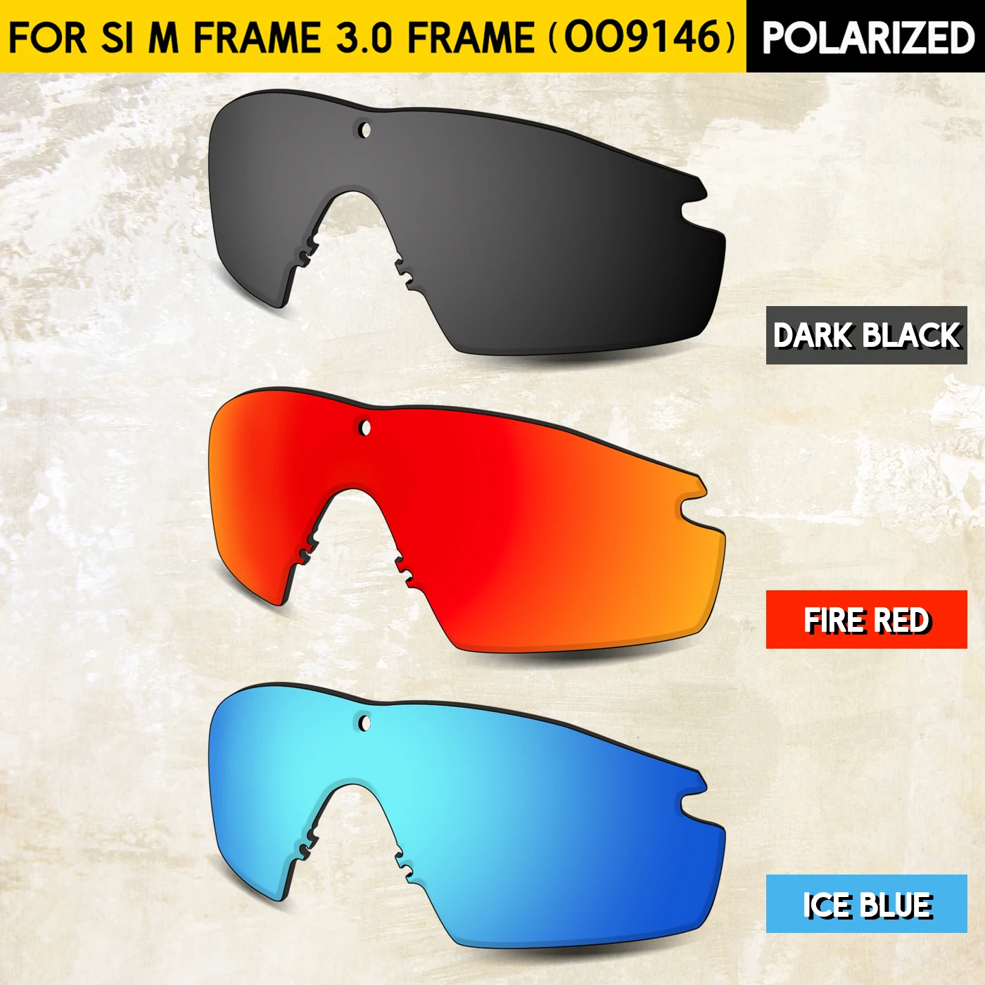 Performance Polarized Replacement Lenses for Oakley SI M Frame 3.0 OO9146 Sunglasses-100% UV Protection