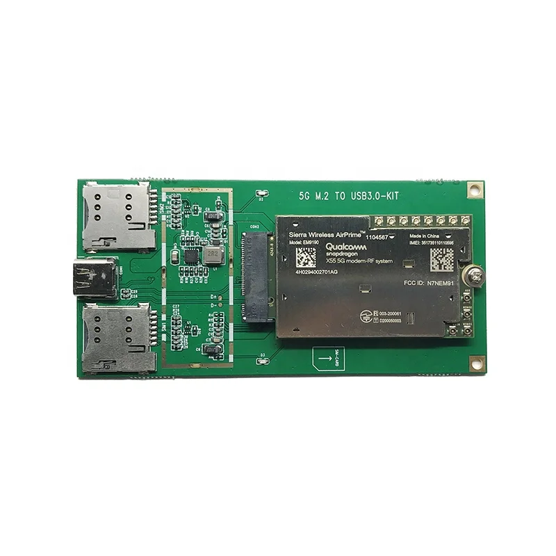 AirPrime Sierra EM9190 5G Module for USB Adapter M.2 NR Sub-6 GHz mmWave Qualcomm X55 CAT20 5G Wireless Communication Module