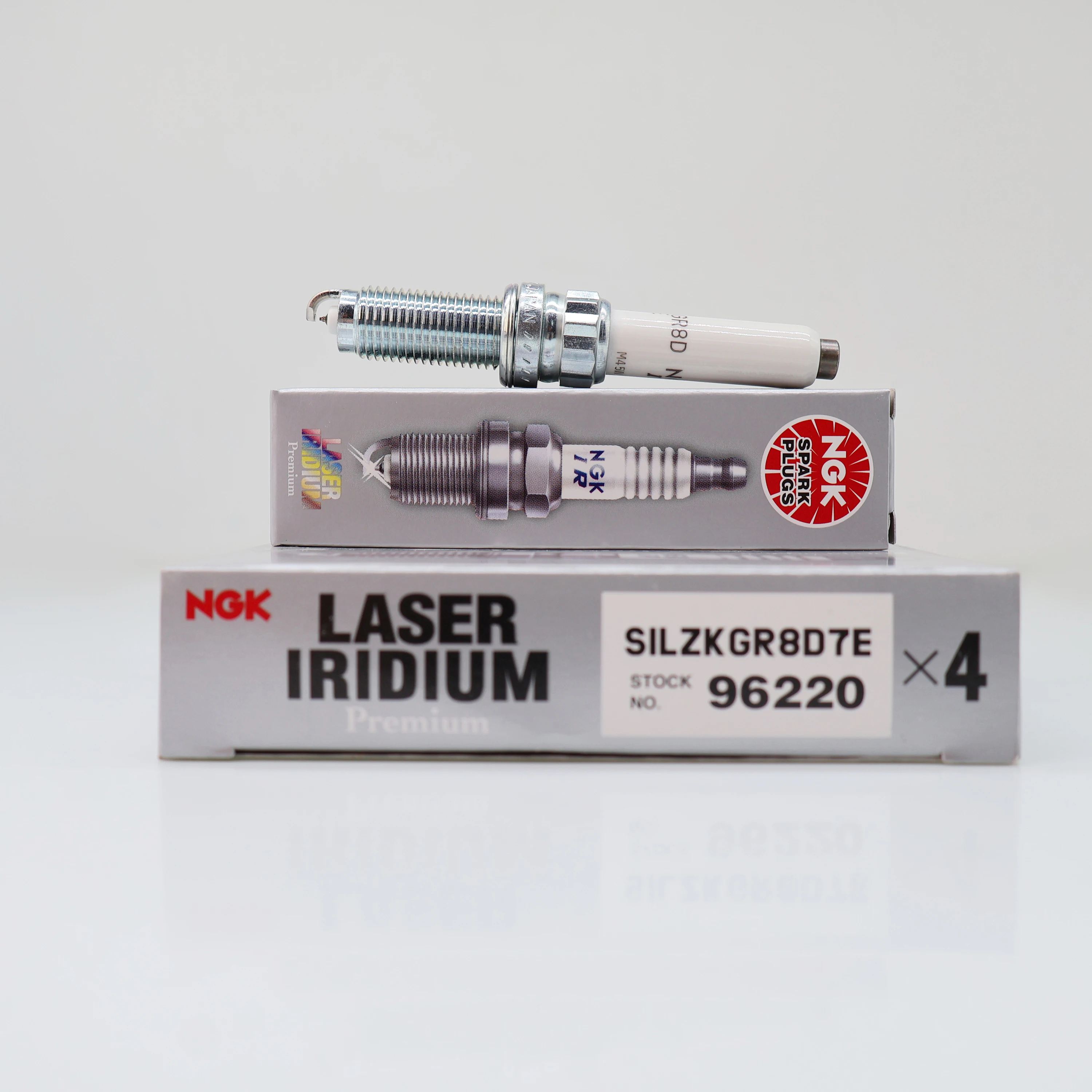 NGK Laser Iridium Spark Plug SILZKGR8D7E 96220 Original Genuine Product for Audi Porsche