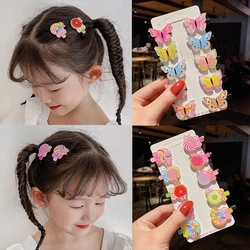 10PCS/Set New Girls Cute Cartoon Butterfly Hair Clips Kids Lovely Princess Hairpins Headband Barrettes Girls Hair Accessories