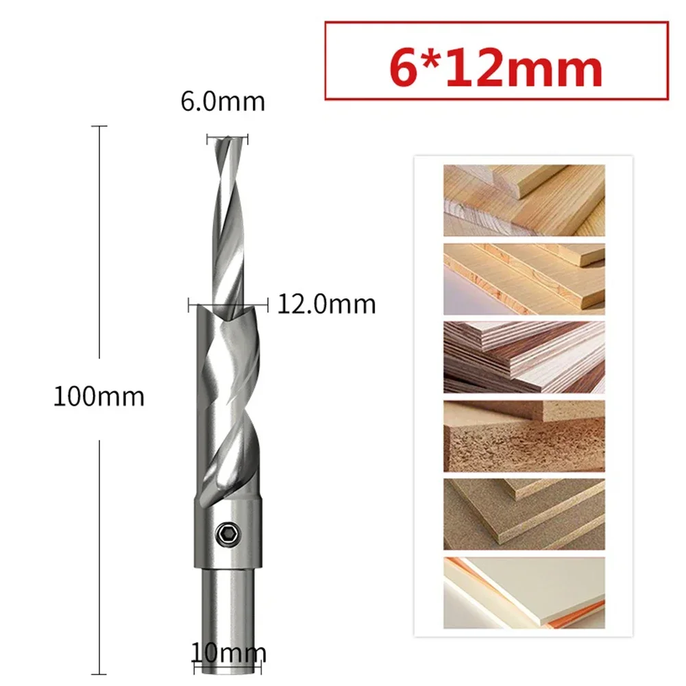 Imagem -05 - Carpintaria Countersink Broca Salad Drill Step Double Hole Opener Corte Perfuração Slotting ho