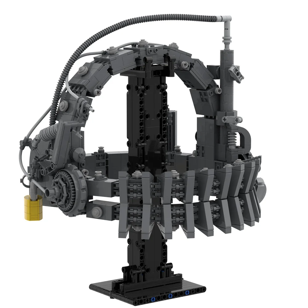 Gobricks MOC scies jeu d'horreur blocs de construction modèle boucle piège briques pointes casques bricolage assemblé jouet pour enfants cadeau