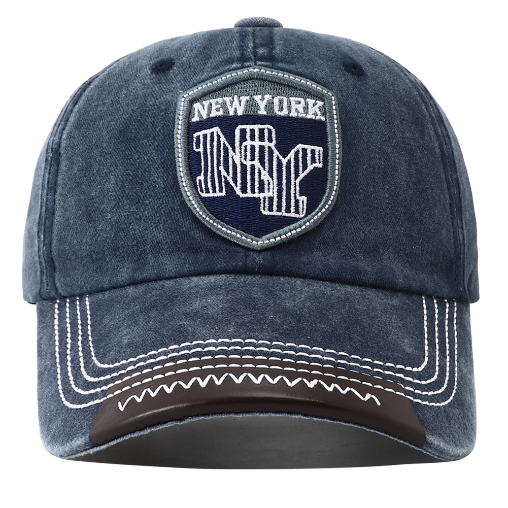 للجنسين قابل للتعديل نيويورك التطريز قبعة بيسبول جميع المواسم القطن Snapback قبعة غسلها في الهواء الطلق ظلة قبعة للنساء الرجال Gorras