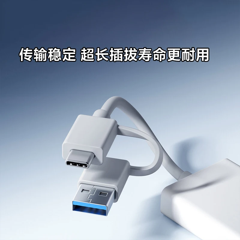 Original Xiaomi Four-in-one Double-HEAD Splitter Type-C USB-A ปลั๊กความเร็วสูง Docking Station Charger