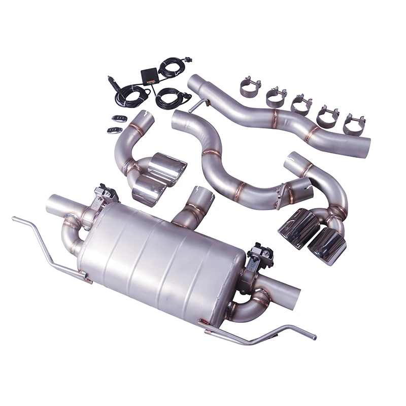 This is a suitable exhaust silencer for the Audi TT, a high-performance stainless steel electric valve exhaust system.