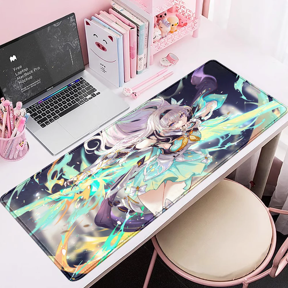 Honkai Star Rail Firefly Gaming Accessories XXL Office Gamer Keyboard Desk Mat Non-Slip Laptop Notebook rubber kawaii Mouse pad