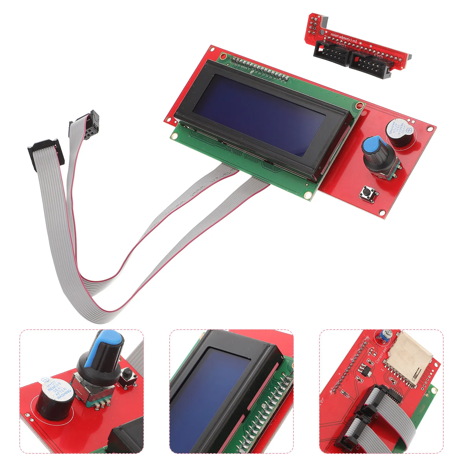 

Lcd2004 Smart Controller Module for 3D Printer Ramps Control Board Built-in Encoder Function 5-Button Menu Navigation Premium