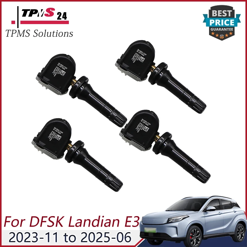 4PCS 433MHZ TPMS Tire Pressure Sensor 3641050-FS01 3641050FS01 For DFSK Landian E3 E5 S513 Fencon 500 580 E3 S560 S580 ix5 ix7