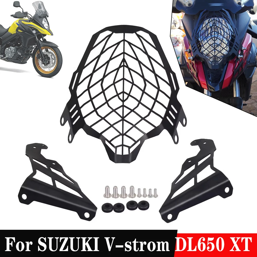 For SUZUKI V-strom DL650 XT Vstrom DL 650 650XT 2017 - 2024 2023 Accessories Headlight Guard Protector Grilles Protection Cover