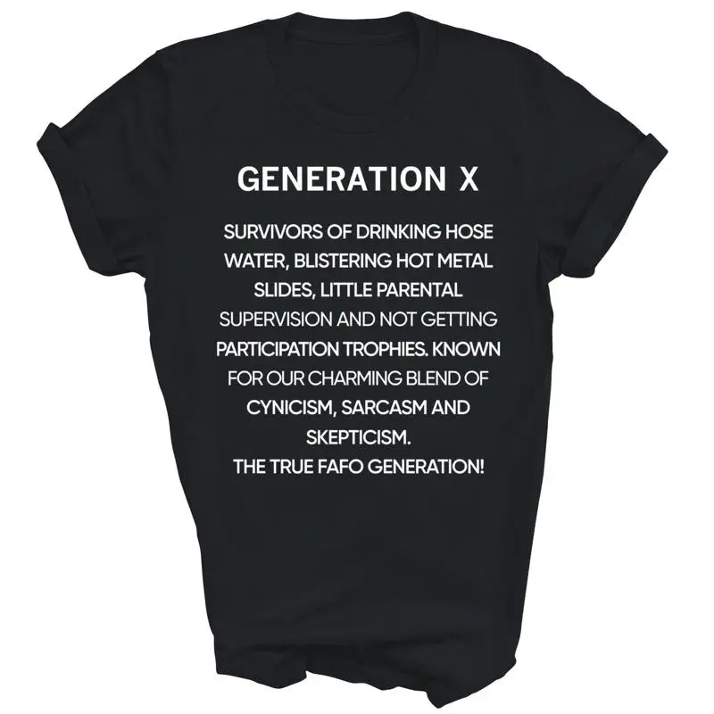 Generation X Gen X Survivor Drinking Hose Water Unisex Shirt Gift