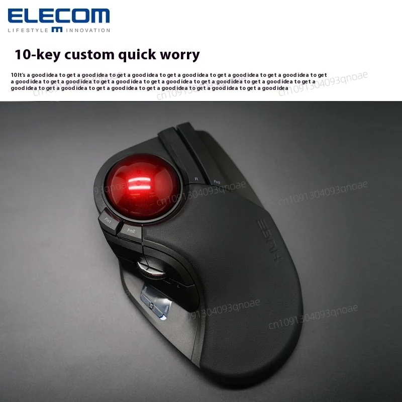 ELECOM Ergonomic Vertical Mouse Trackball Mouse Wireless Mouse 10 Programmable Buttons Office Laptop Custom PC For AutoCAD PS - Image 3