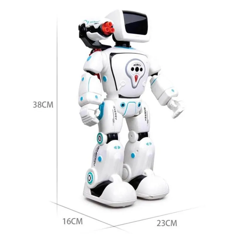 Remote Control Intelligent Smart Robot Voice Conversation Gesture Touch Sensing Battle Mode Launch Bullet RC Robot  Child Gift