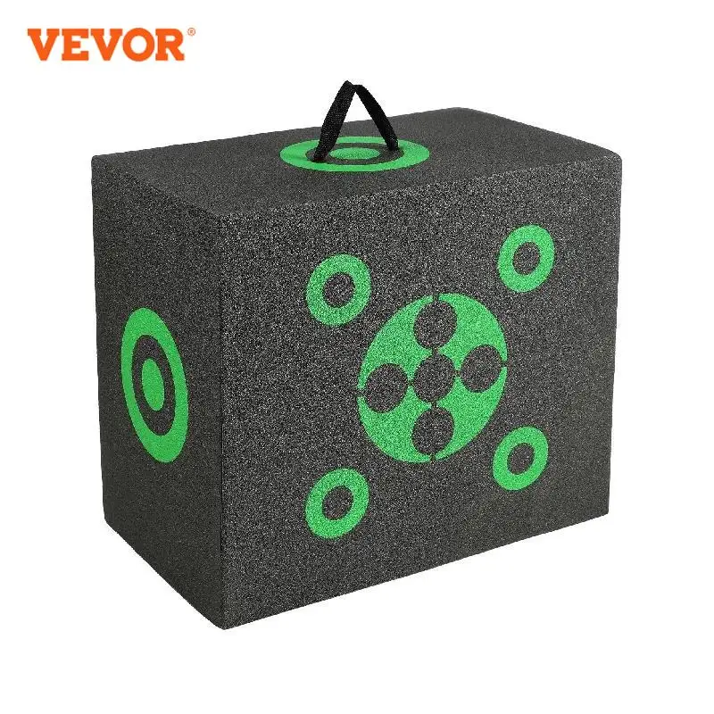 

VEVOR All-side Shotting Outdoor Portable Archery Target with Carry Handle Easy Arrow Removal Great Visibility Easy to Transport