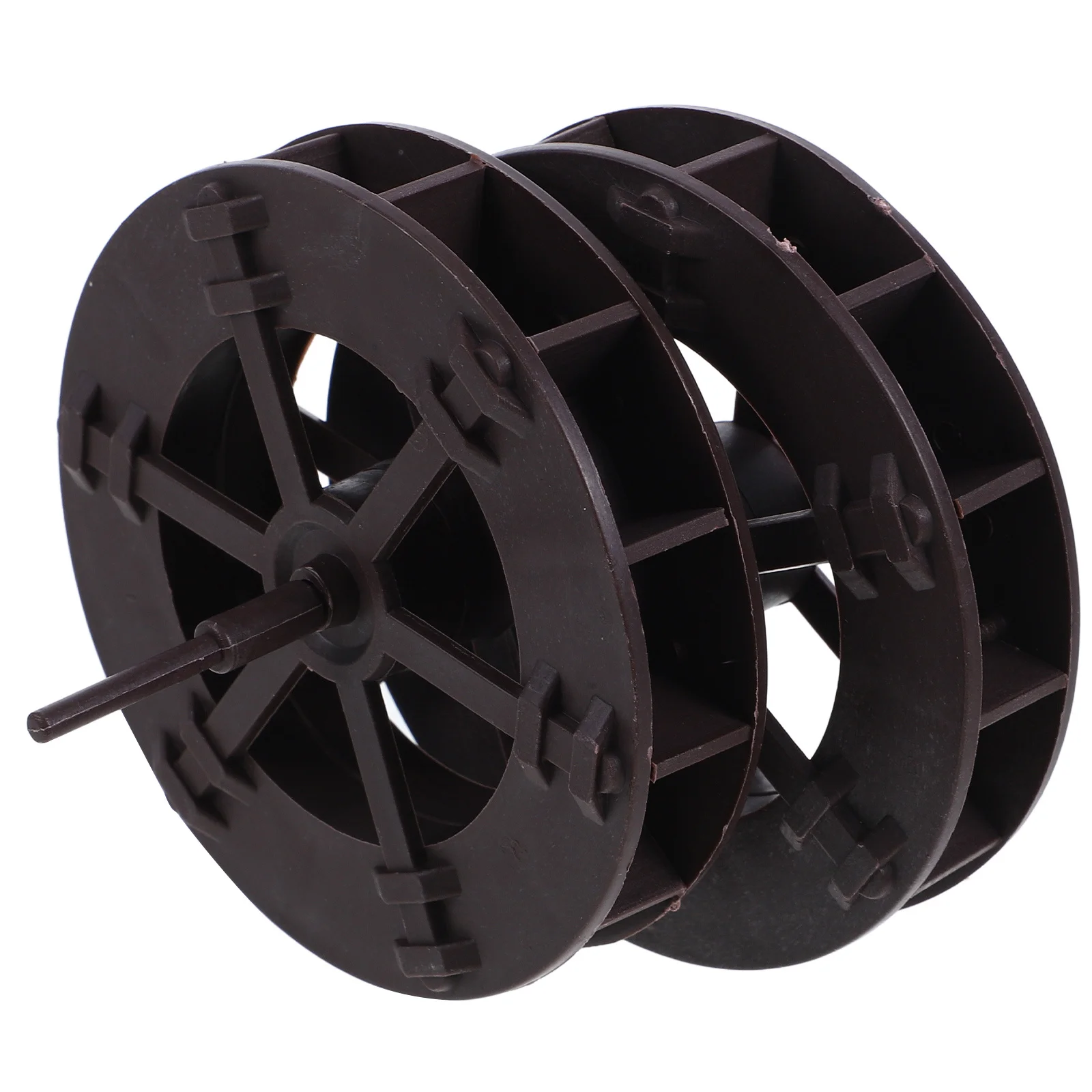 

2pcs Fengshui Water Wheel Mini Resin Ornament For Zen Garden Decor Micro Landscape Prop Diy Running Water Wheel