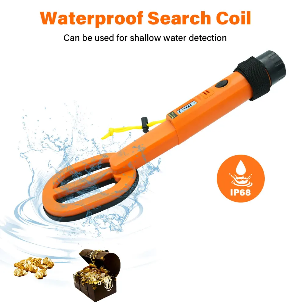 Underwater Metal Locator Sound Vibration Reminder Handheld Portable Underwater Metal Detector High Sensitivity for Lake Seabed
