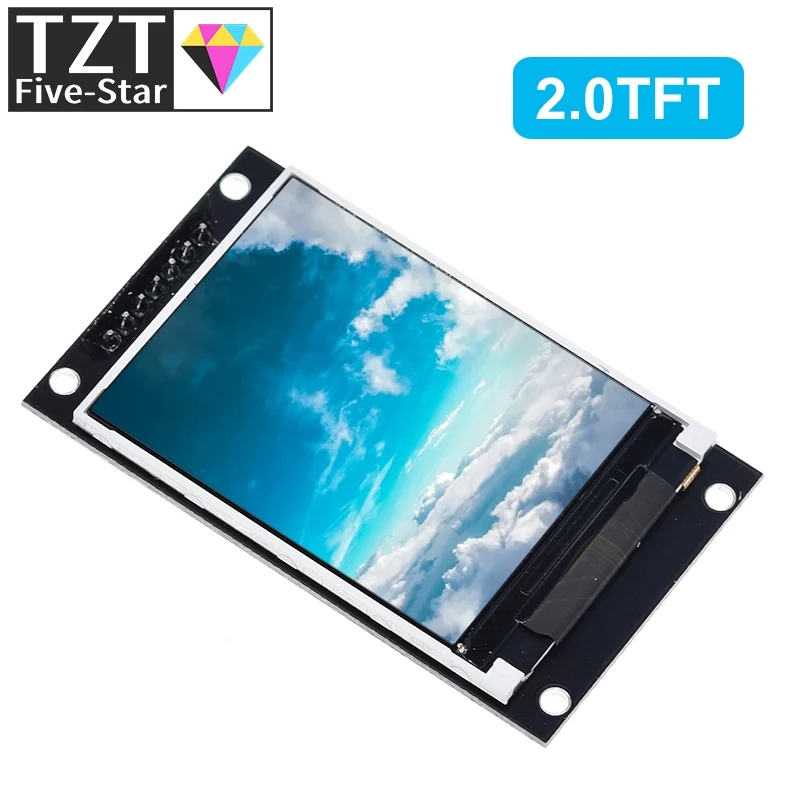 2.0 inch TFT Display OLED LCD Drive IC ST7789V 240RGBx320 Dot-Matrix SPI Interface for Arduio Full Color LCD Display Module