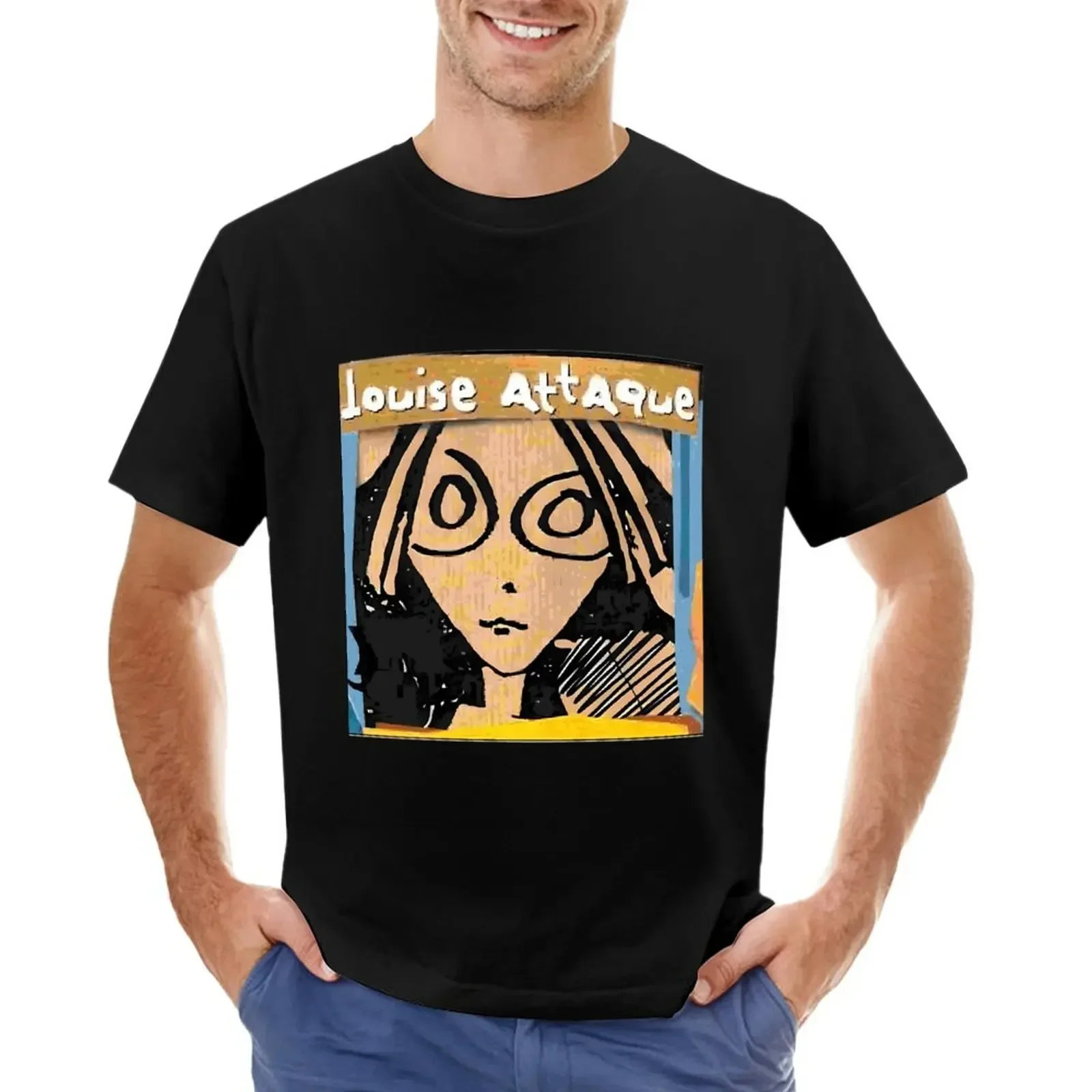 LOUISE ATTACK \t T-shirt shirts graphic tees summer top slim fit t shirts for men