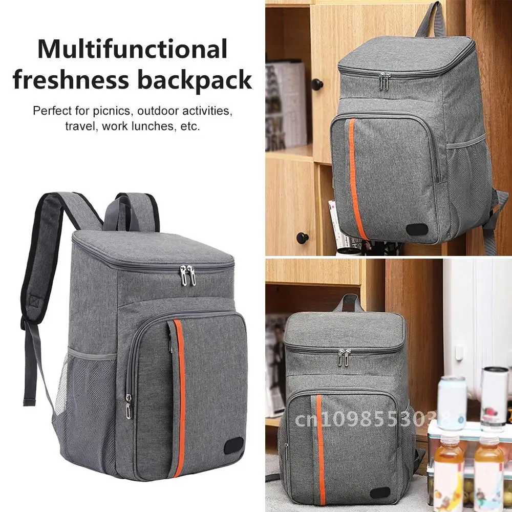 Termiczna żywność Wodoodporna zagęszczona torba termoizolacyjna 18L Duża torba izolowana PEVA Rodzinny lunch Szkoła Lodówka Plecak Piknik