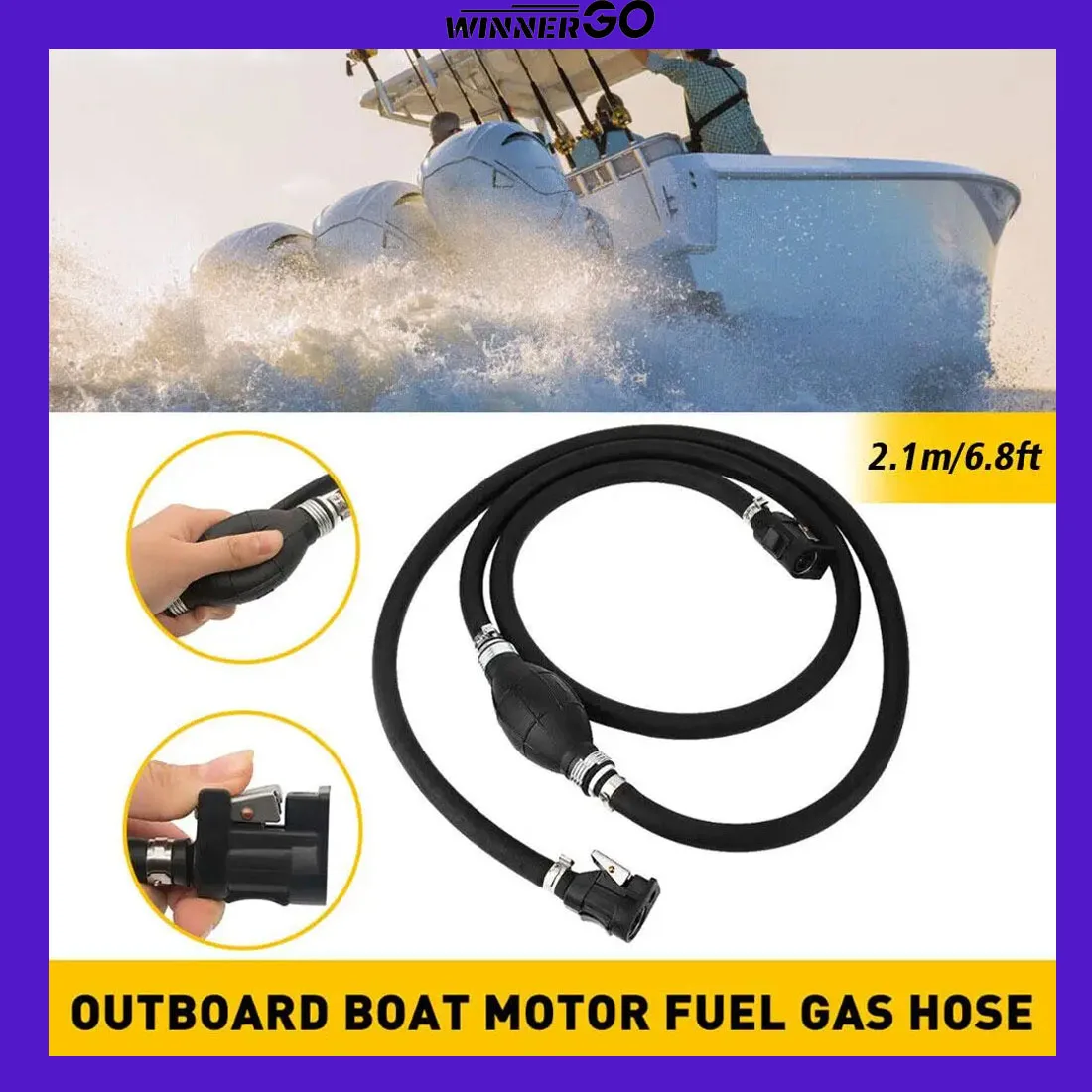 

6/8mm Boat Marine Motor Engine Outboard Fuel Desiel Line Hose Oil Pipes For Yamaha Boat Fuel Line Assembly Gas Hose Marine Line