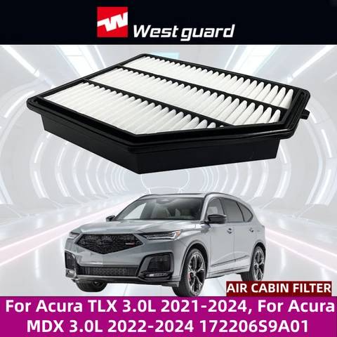 Воздушный фильтр двигателя для Acura TLX 3.0L 2021-2024, для Acura MDX 3.0L 2022-2024 172206S9A01 MA30202